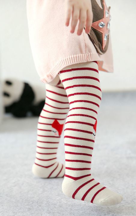 Kid fun tights, four season pants, red fox